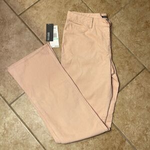 Pale pink corduroy jeans